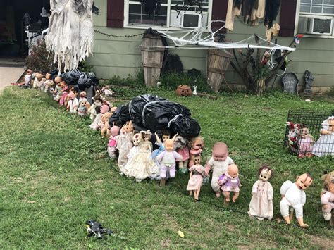 doll halloween yard|scary baby dolls.